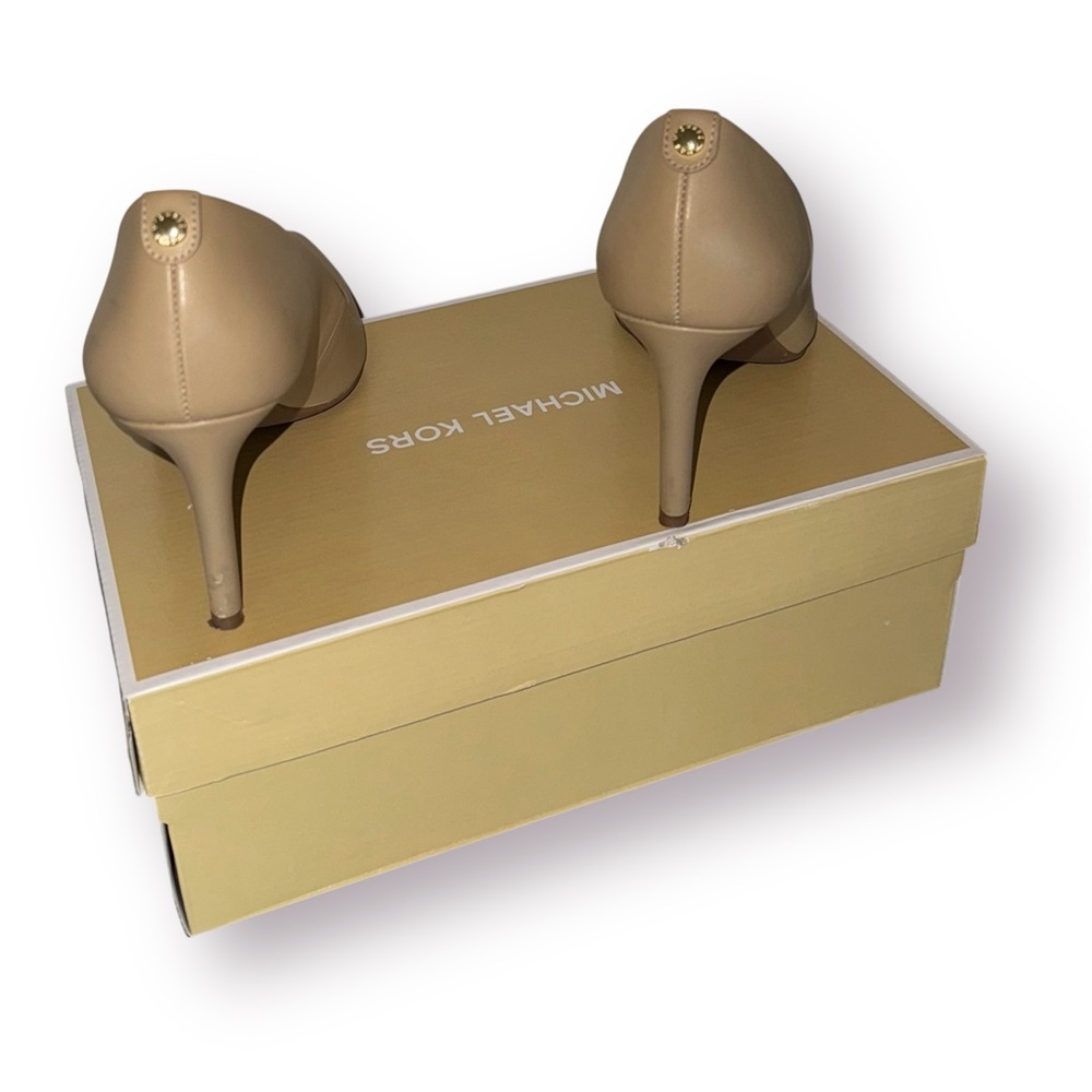 🛍️SALE🛍️ Michael Kors DOROTHY FLEX PUMP Tan Stiletto Heels - Picture 10 of 11